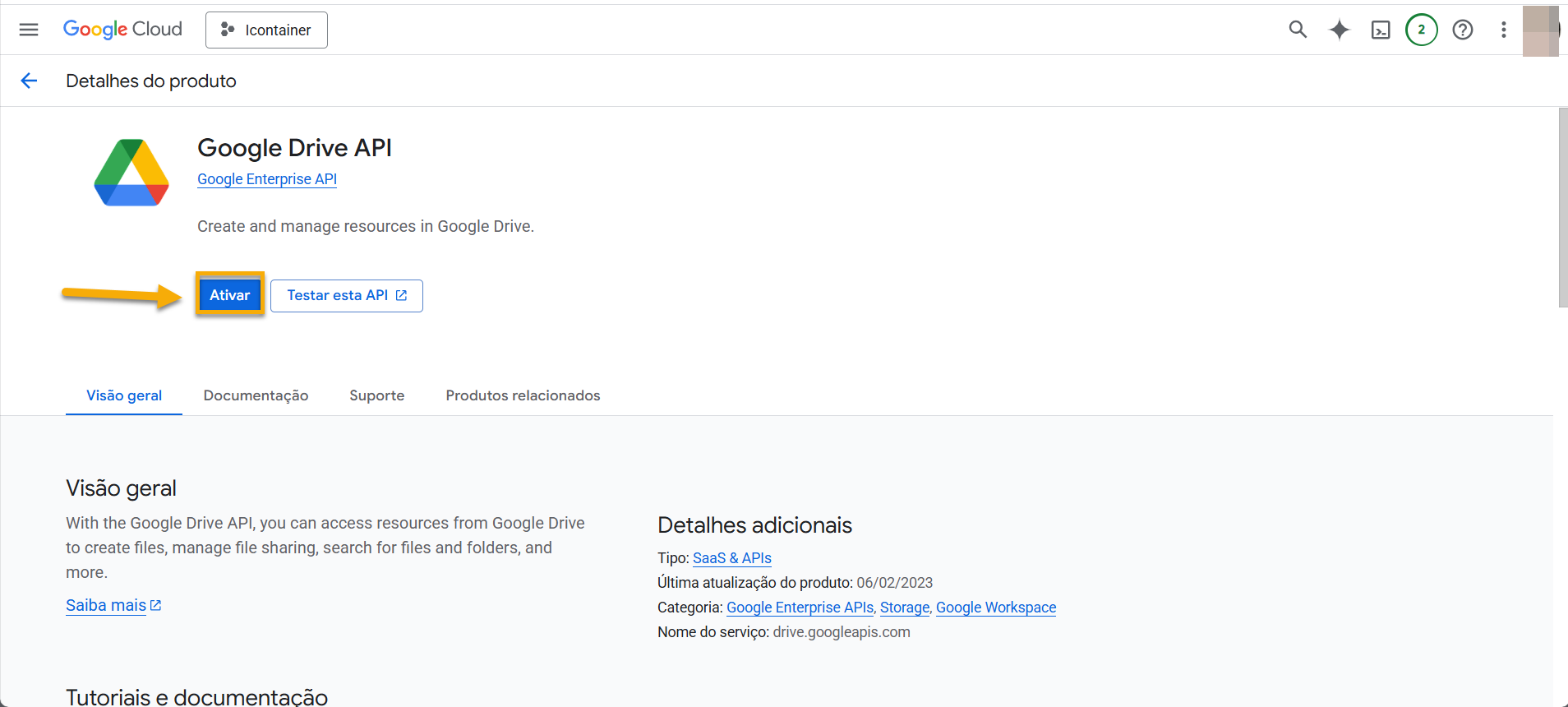 Como Conectar o Google Drive ao ICP | iContainer