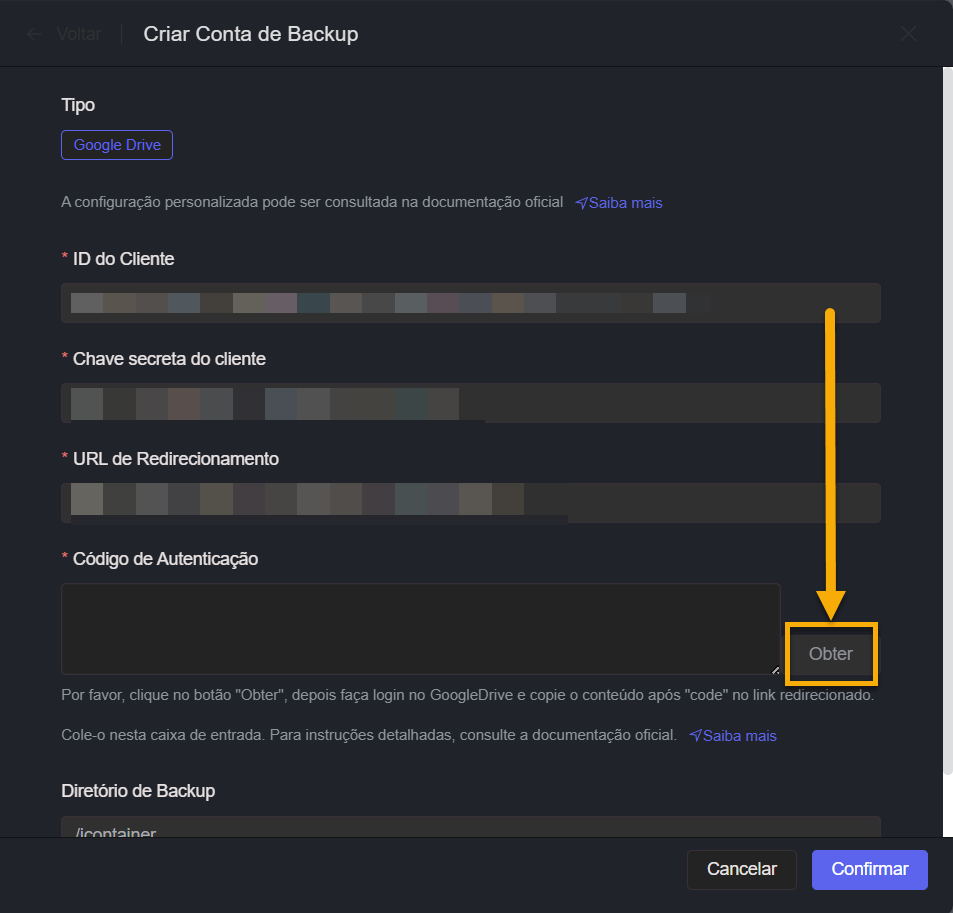 Como Conectar o Google Drive ao ICP | iContainer