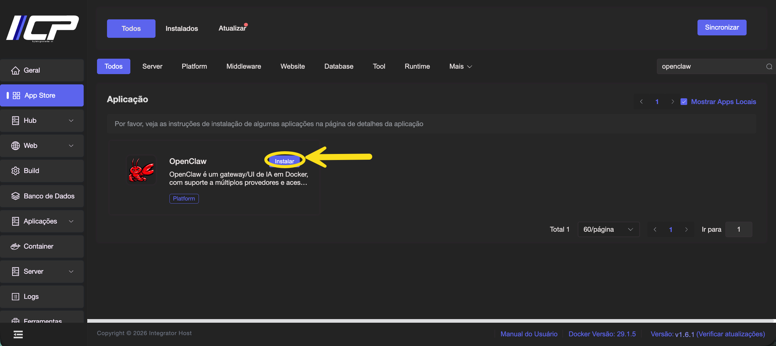 Como instalar o OpenClaw | iContainer